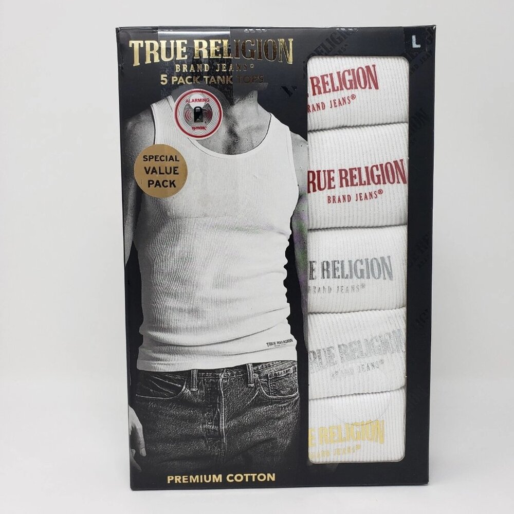 True Religion 5 pack Tank Tops L (42-44)